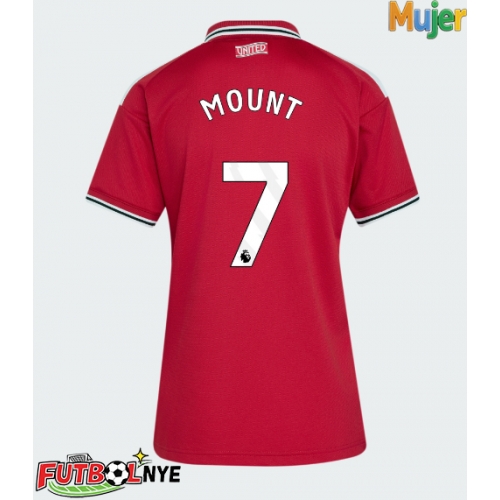 Camiseta Manchester United Mason Mount #7 Primera Equipación para mujer 2026-27 manga corta